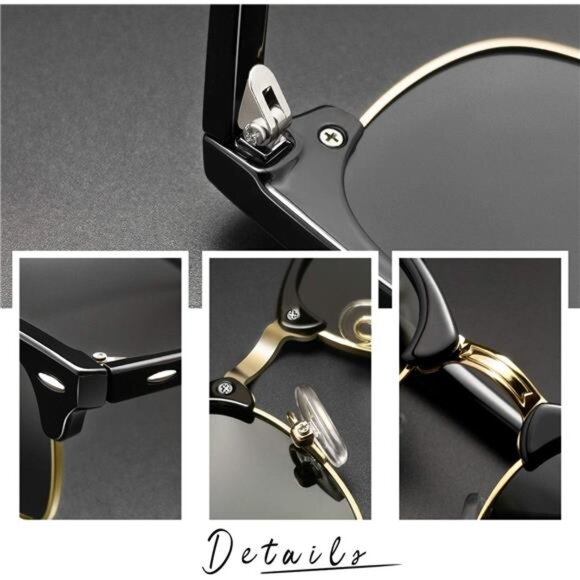 Semi Rimless Sunglasses Half Frame Sun Glasses Brownline Shades Women Men UV400 main image 6
